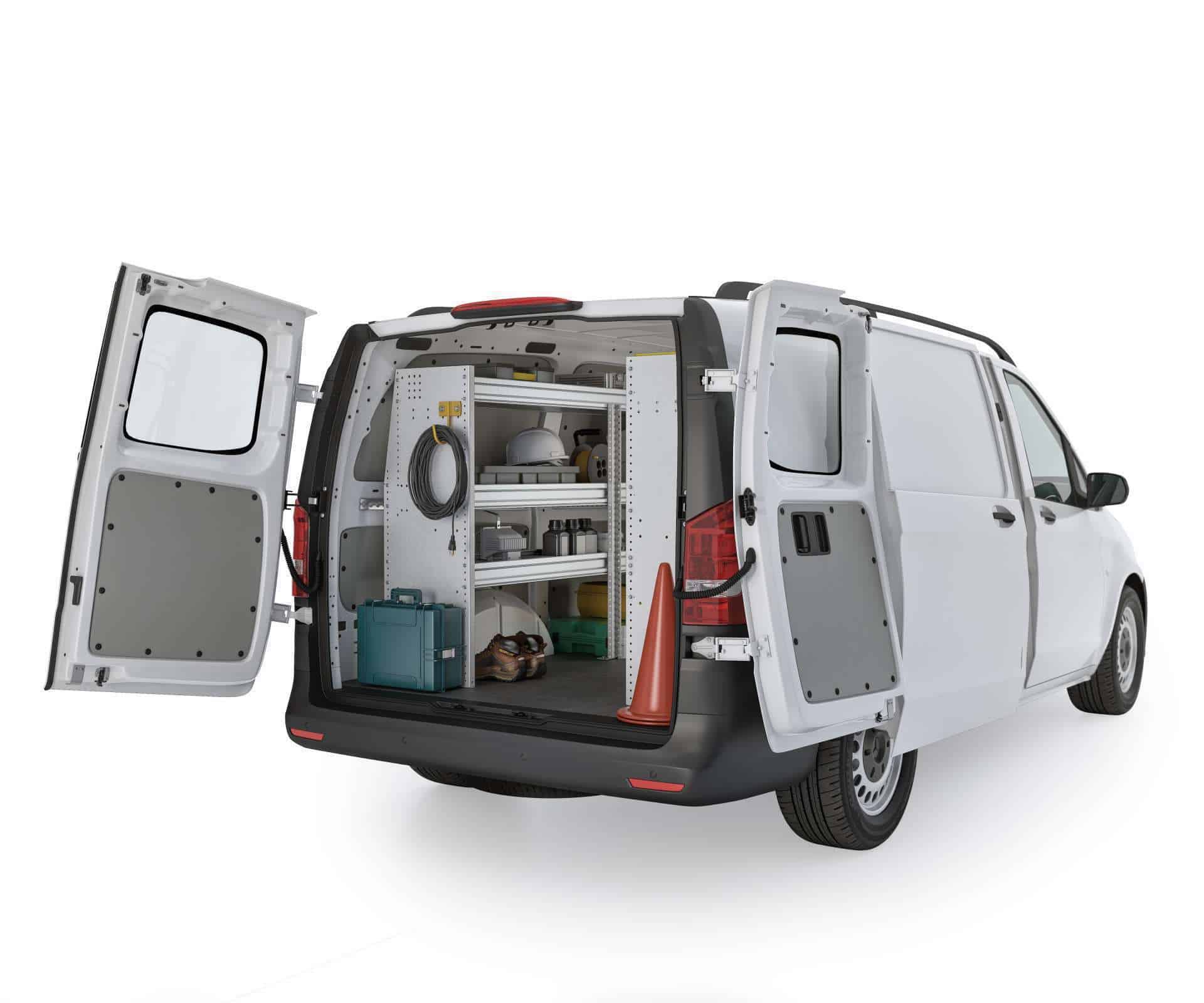 Aluminum Van Shelving Package, Mercedes Metris All WB – MML-27