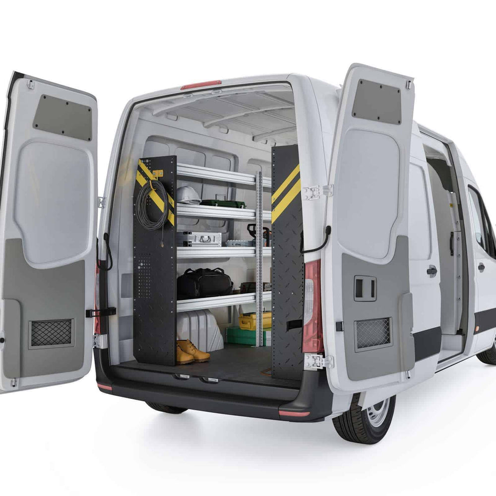
                      
                        Contractor Van Shelving Package, Mercedes Sprinter, 144” WB – DHS-10
                      
                    