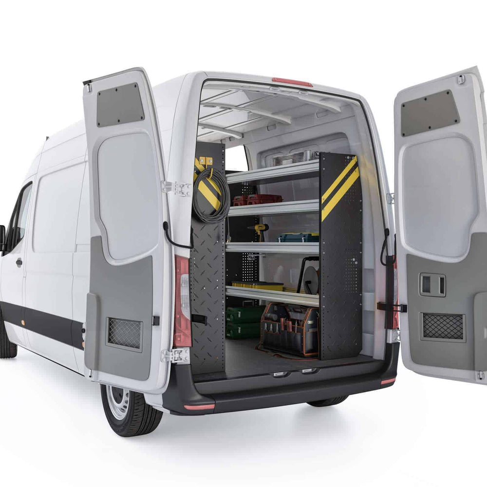 
                      
                        Contractor Van Shelving Package, Mercedes Sprinter, 144” WB – DHS-10
                      
                    