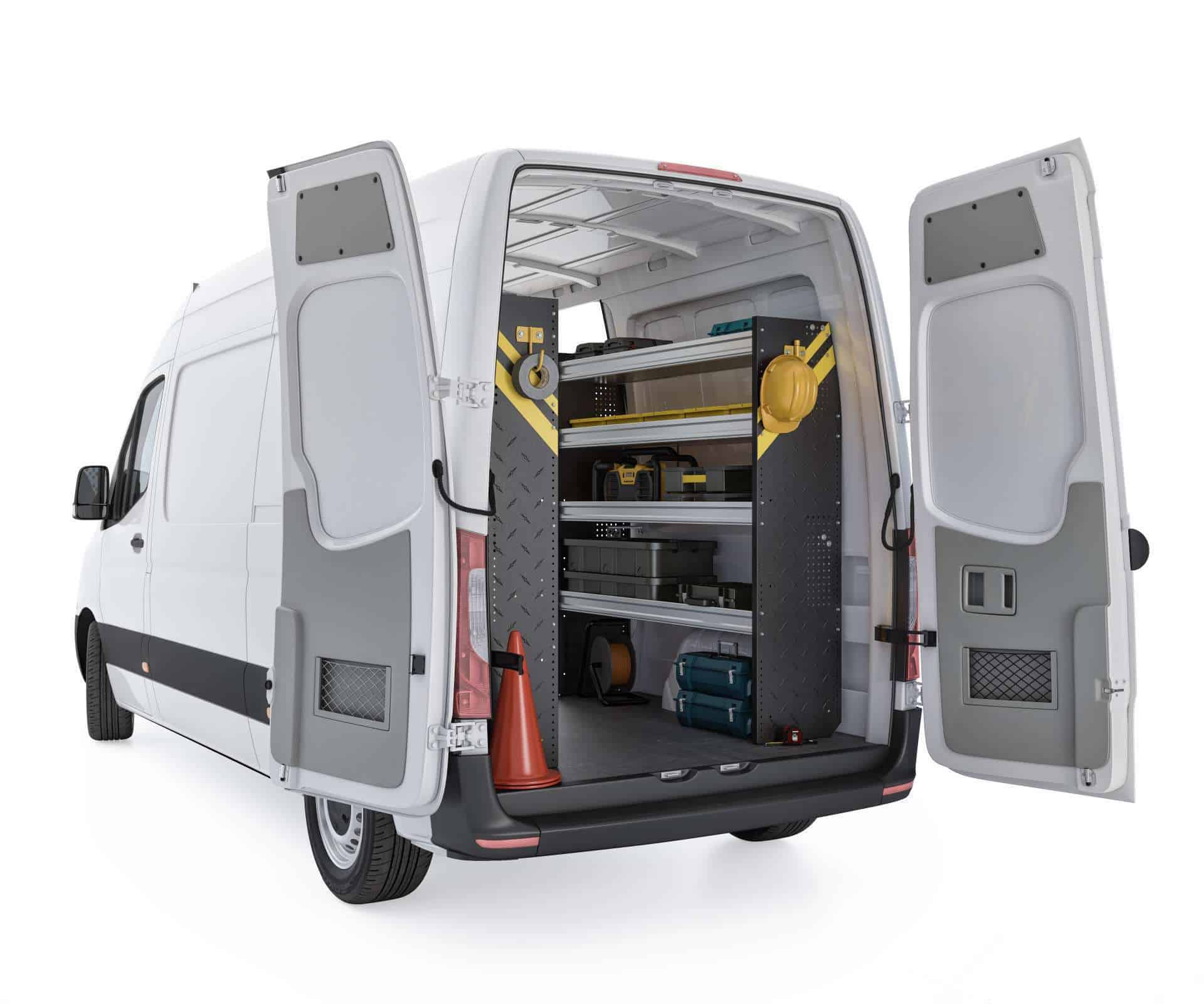 Mobile Service & Plumbing Van Shelving Package, Mercedes Sprinter, 144” WB – DHS-16