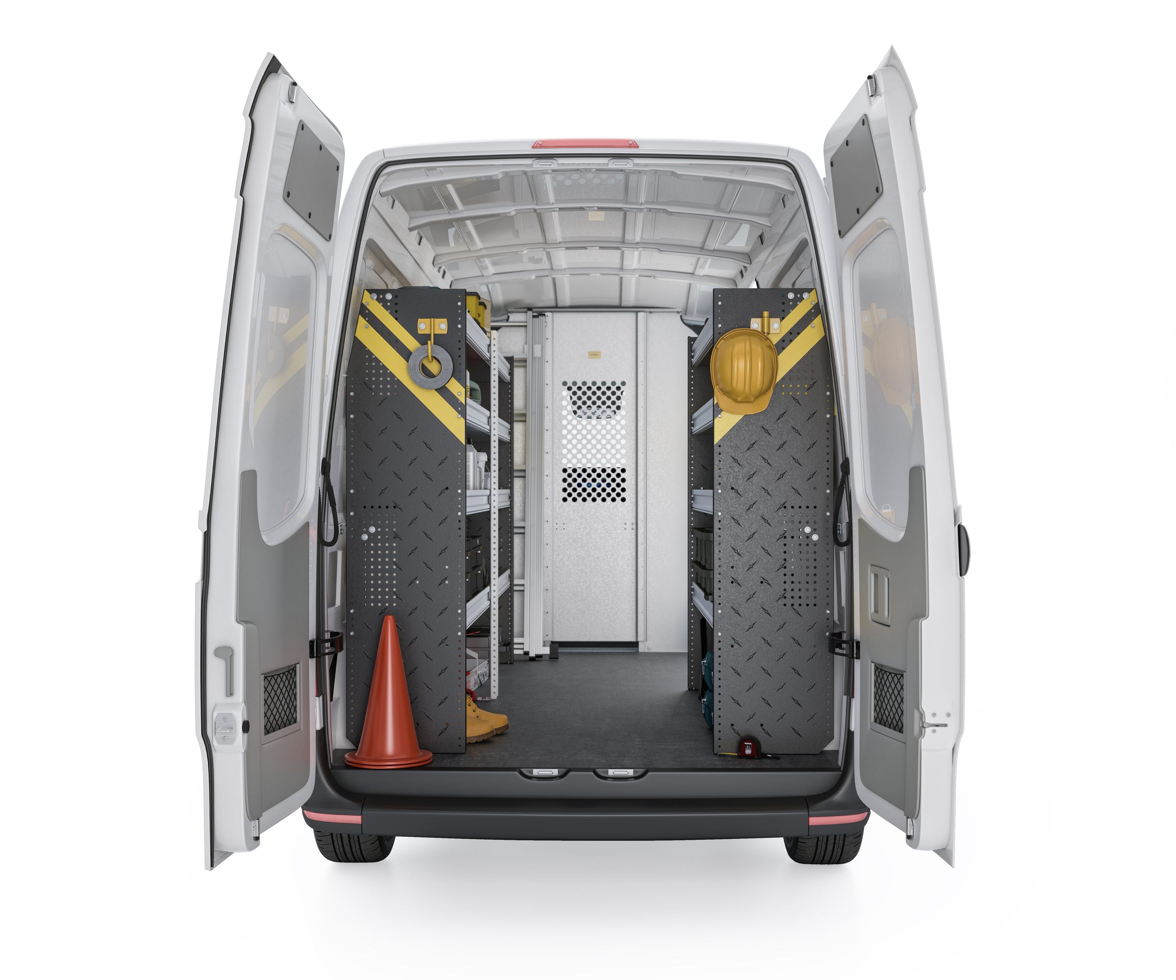 Mobile Service & Plumbing Van Van Shelving Package, Mercedes Sprinter Low Roof, 144” WB – DLS-16
