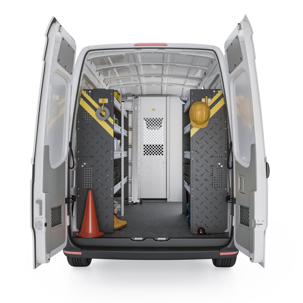 
                      
                        Mobile Service & Plumbing Van Shelving Package, Mercedes Sprinter, 170″ WB – DHL-16
                      
                    
