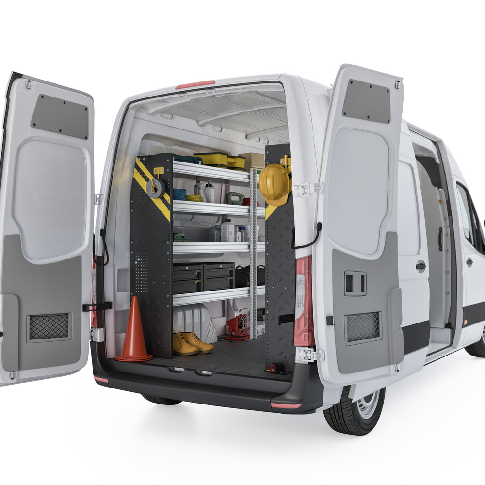 
                      
                        Mobile Service & Plumbing Van Van Shelving Package, Mercedes Sprinter, 144” WB – DLS-16
                      
                    