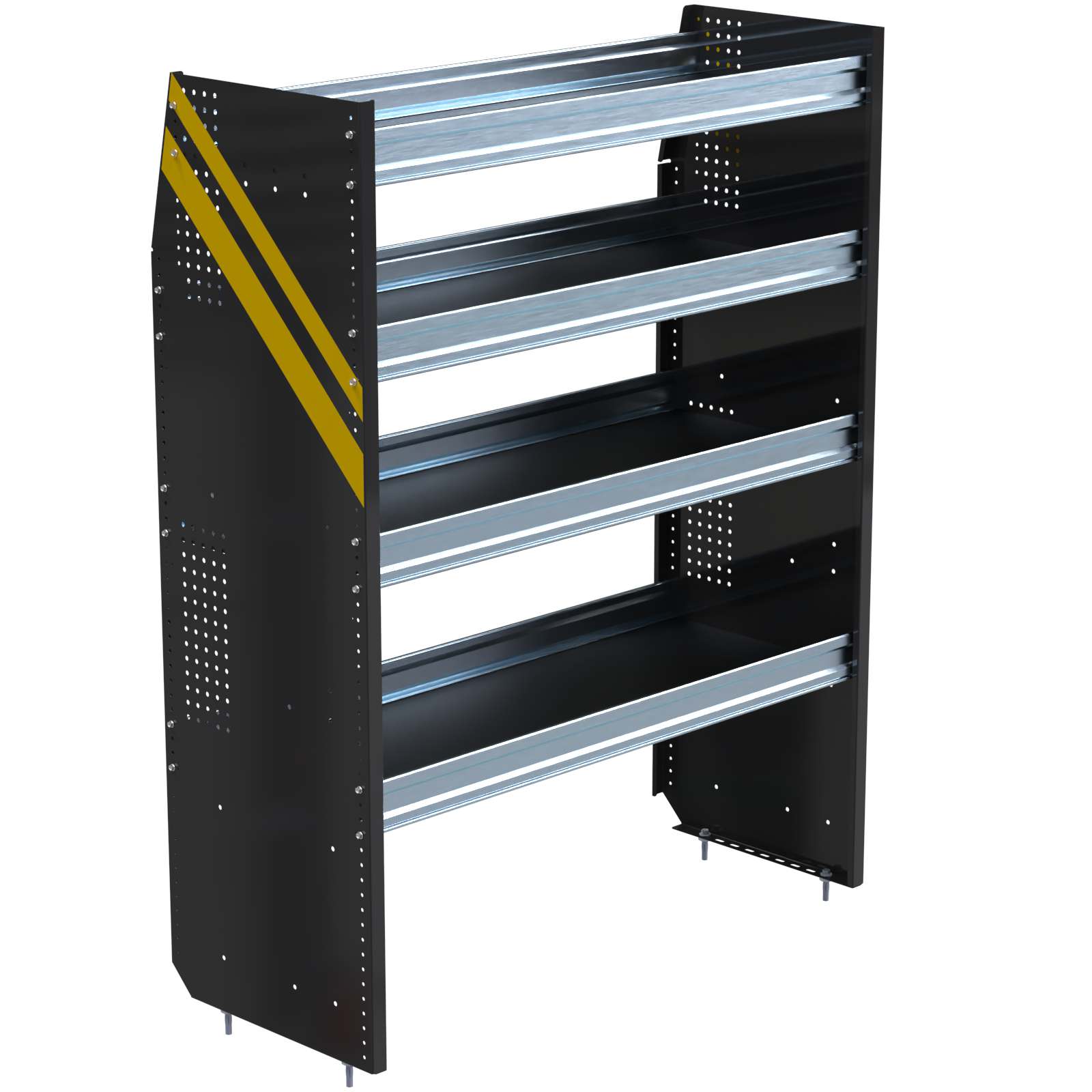 N5 Series Cargo Van Shelving, 48″ Wide, 4 Trays – N5-DS48-4