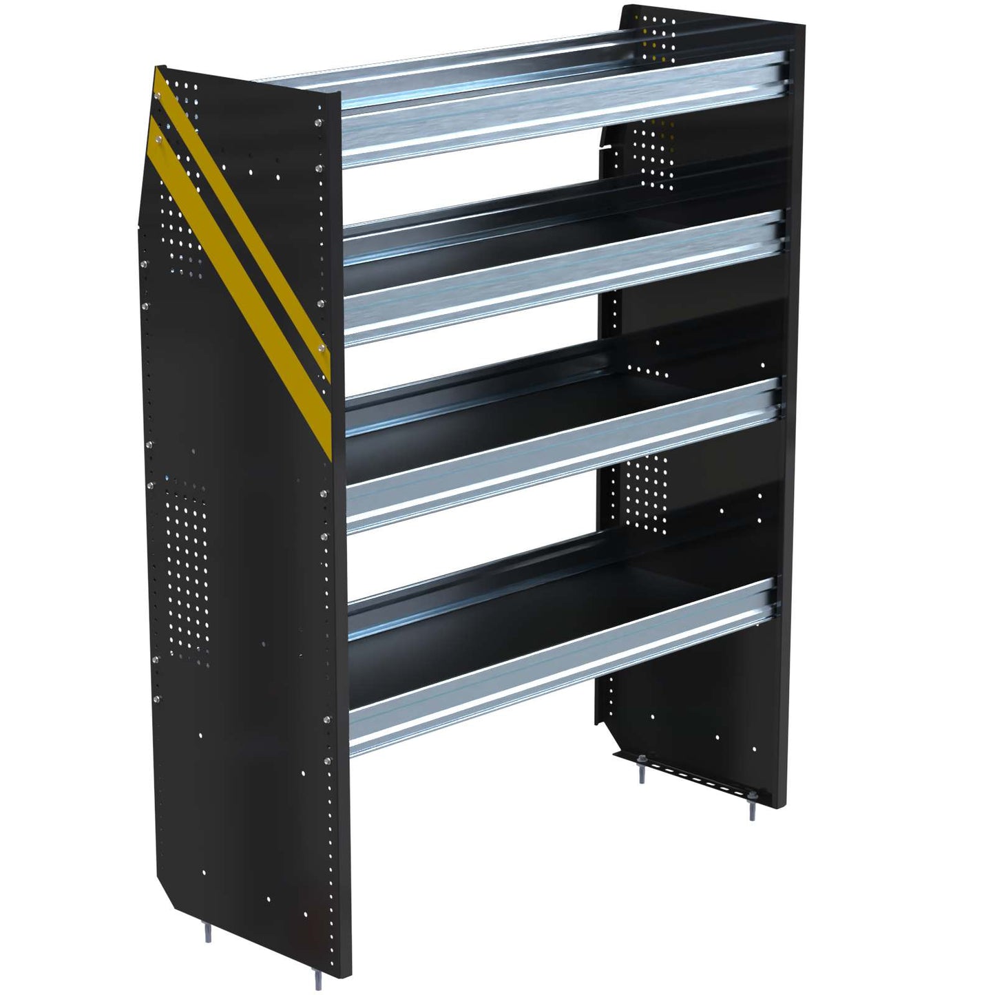 N5 Series Cargo Van Shelving, 48″ Wide, 4 Trays – N5-DS48-4