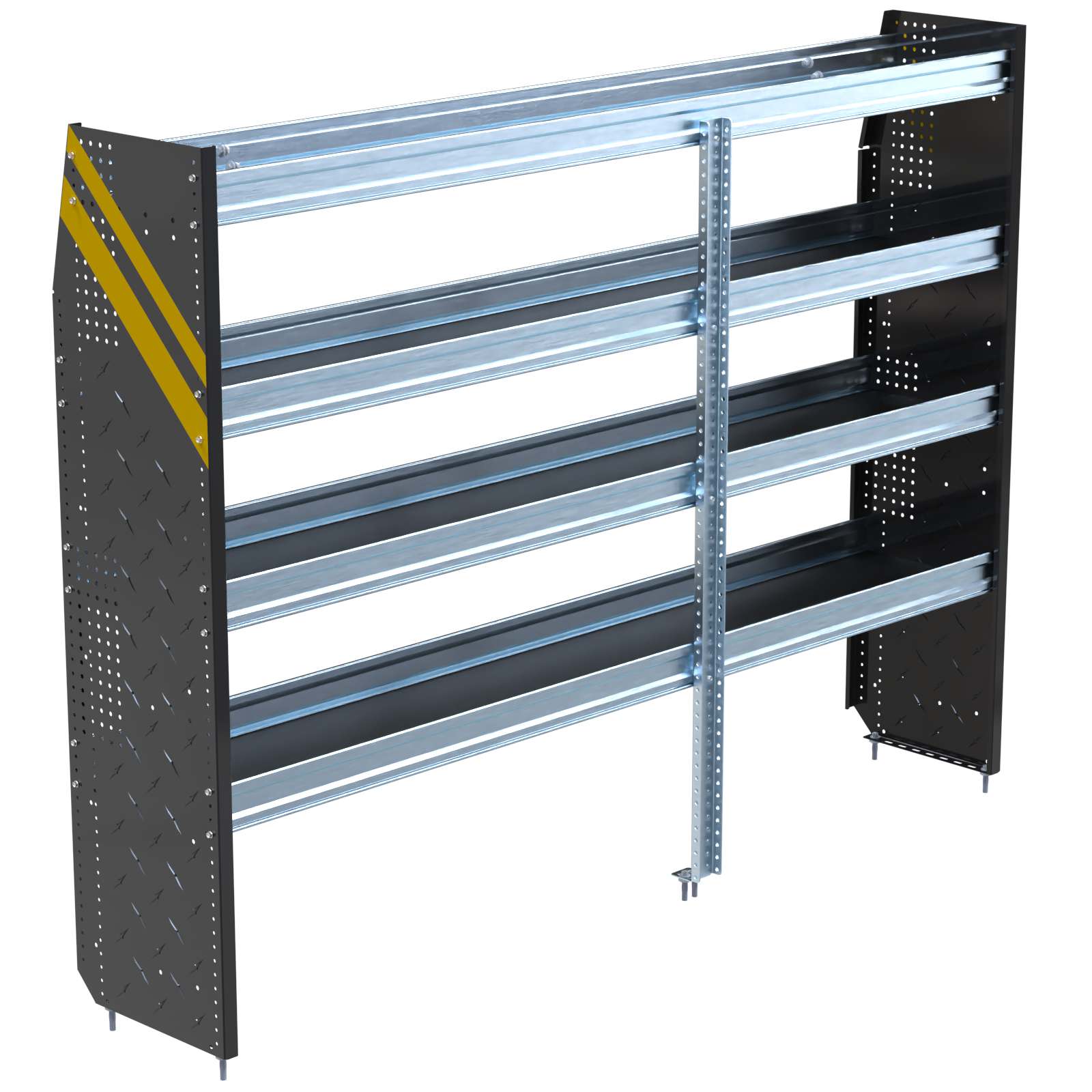 Electrician Van Shelving Package, Ford Transit Med Roof, 130” WB – FTR-11
