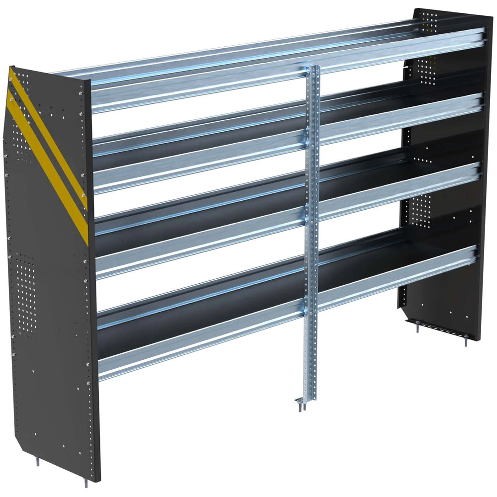 N5 Series Cargo Van Shelving, 96″ Wide, 4 Trays – N5-DS96-4