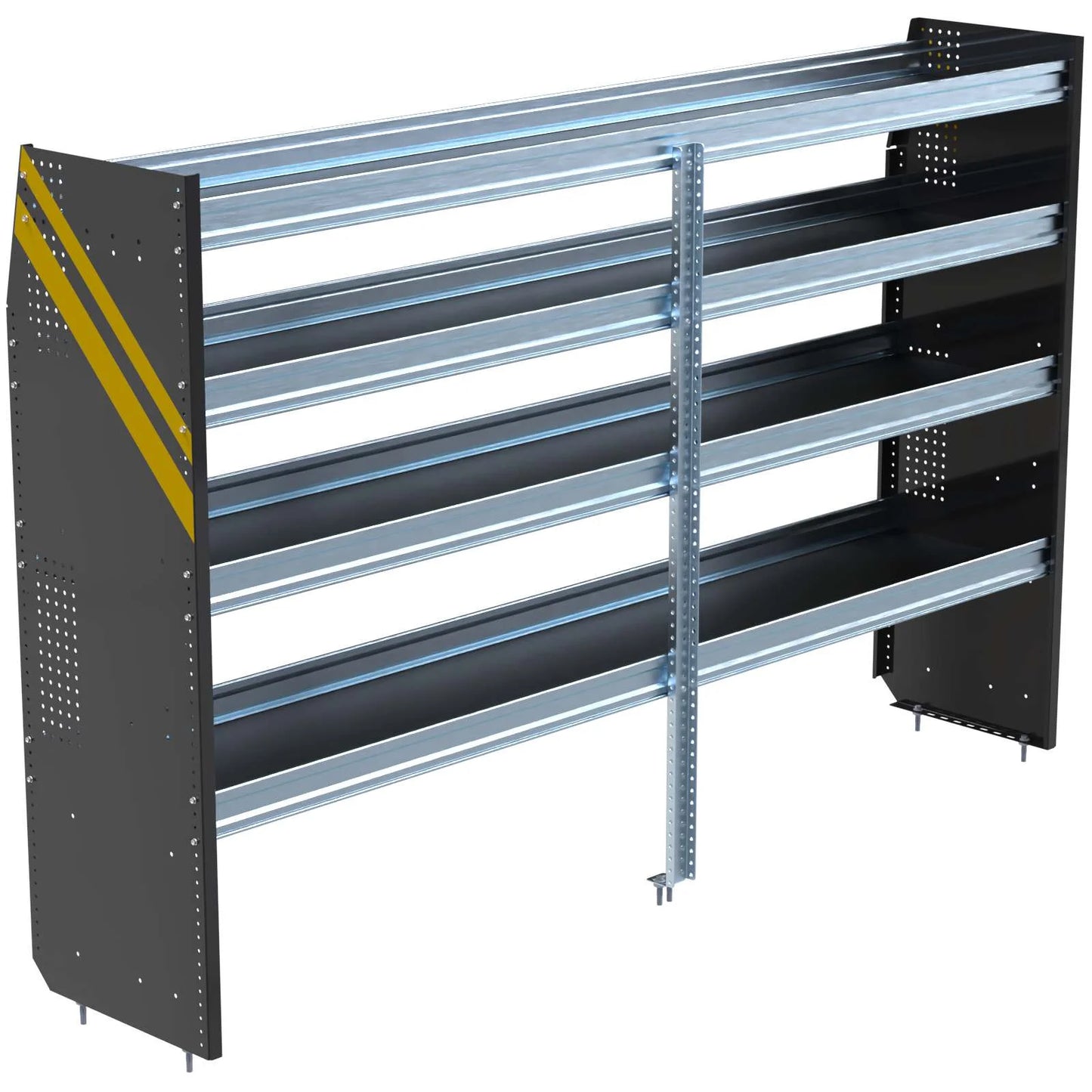 N5 Series Cargo Van Shelving, 96″ Wide, 4 Trays – N5-DS96-4