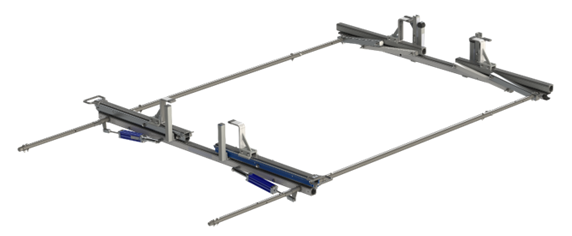 Prime Design ErgoRack Rotation - Rotation Rack, High Roof Ram ProMaster, 72 IN Crossbars - RR-PM-72-M