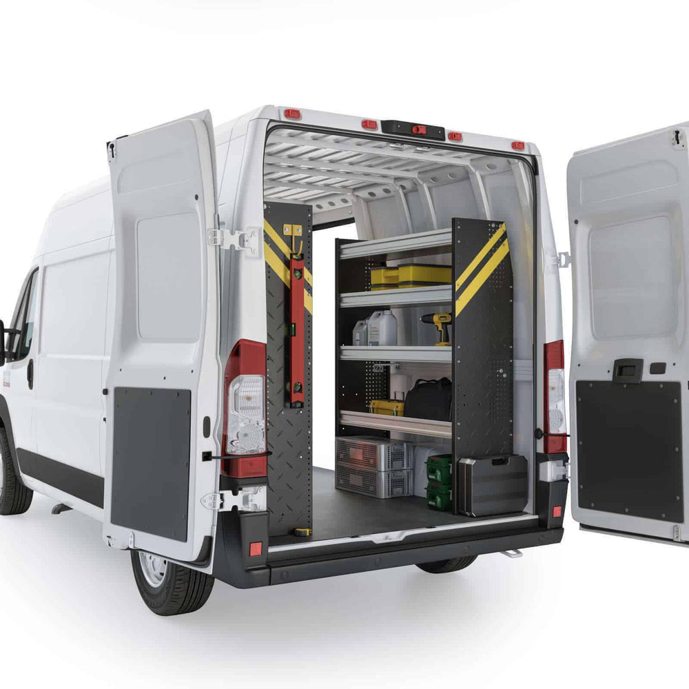
                      
                        Contractor Van Shelving Package, RAM ProMaster, 118” / 136” WB – RPS-10
                      
                    