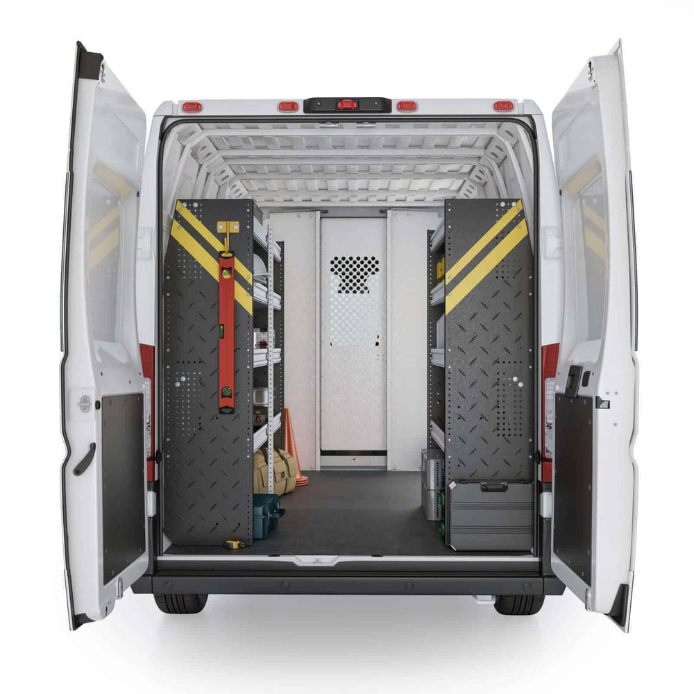 
                      
                        Contractor Van Shelving Package, RAM ProMaster, 118” / 136” WB – RPS-10
                      
                    