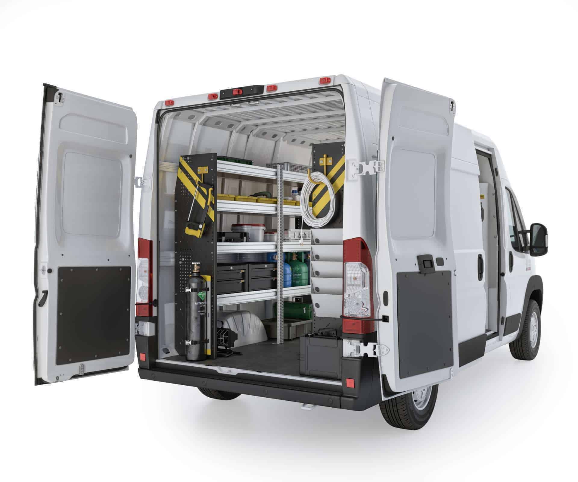 HVAC Van Shelving Package, RAM ProMaster, 118” / 136” WB – RPS-12