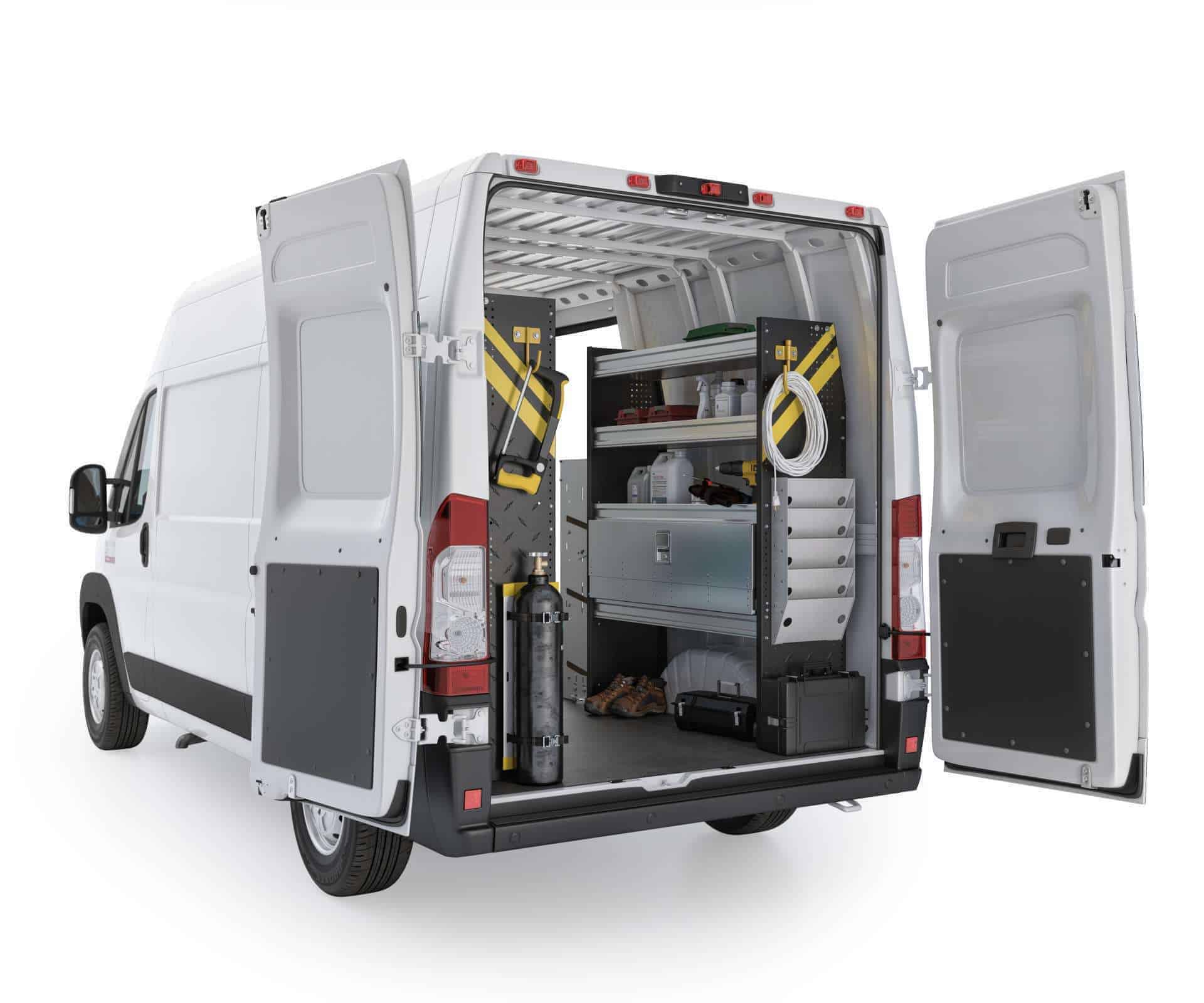 HVAC Van Shelving Package, RAM ProMaster, 118” / 136” WB – RPS-12