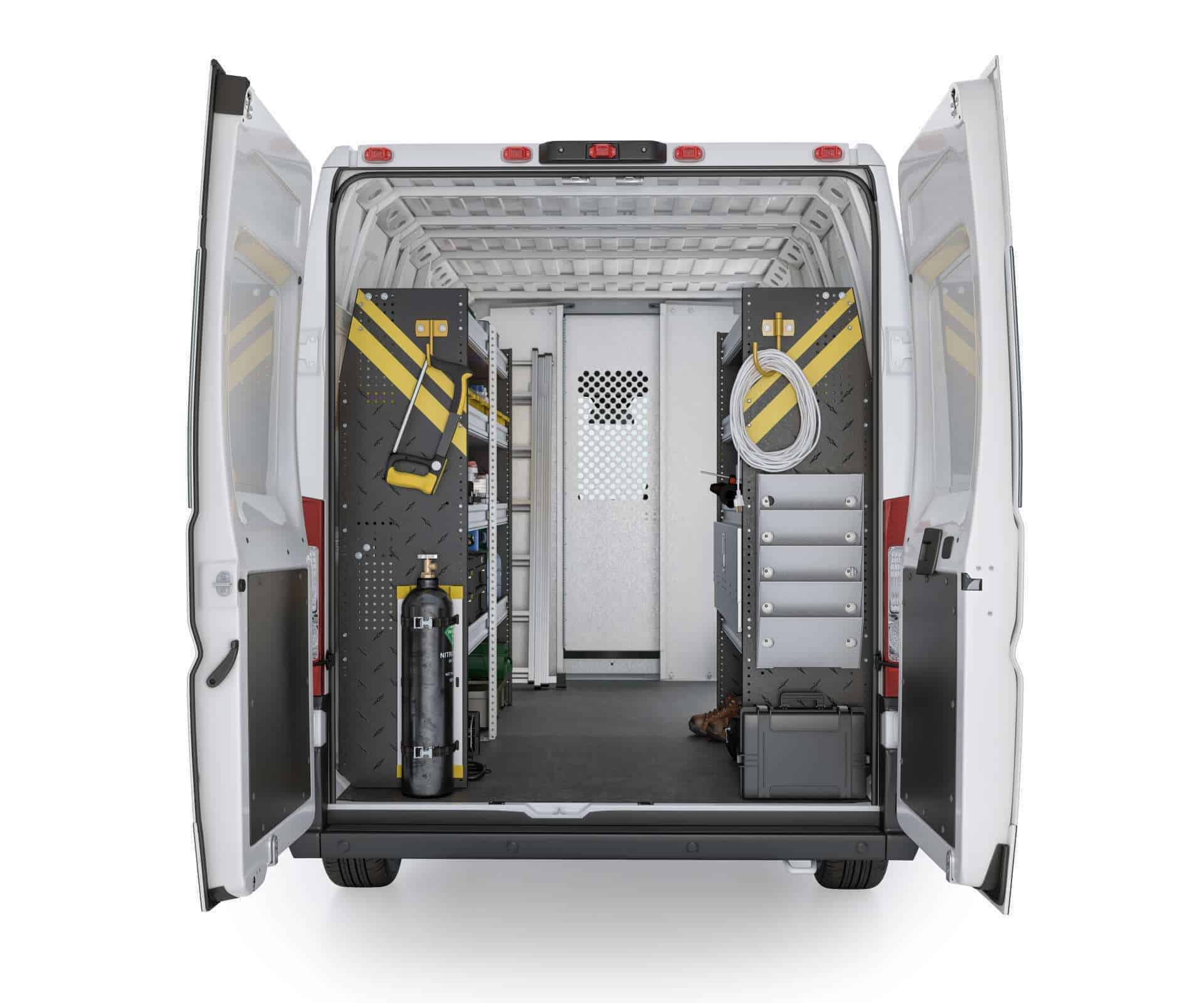 HVAC Van Shelving Package, RAM ProMaster, 118” / 136” WB – RPS-12