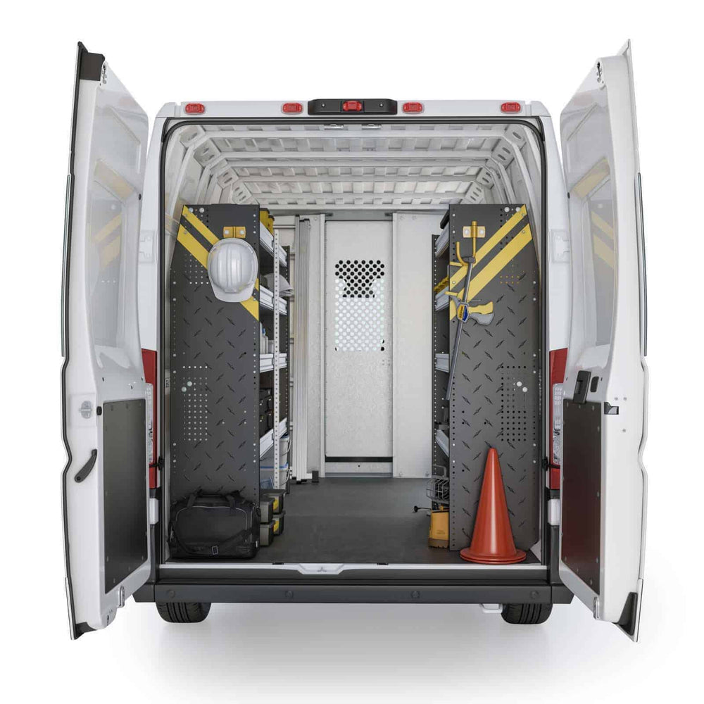 
                      
                        Mobile Service & Plumbing Van Shelving Package, RAM ProMaster, 118” / 136” WB – RPS-16
                      
                    