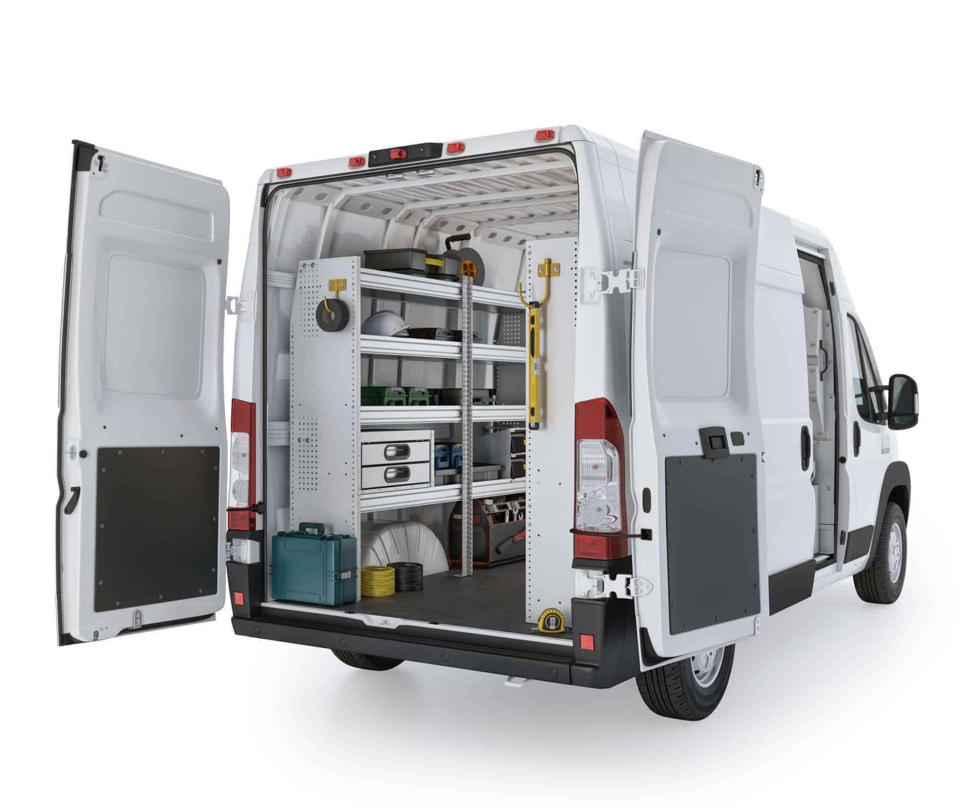 Aluminum Van Shelving Package, RAM ProMaster, 118” / 136” WB – RPS-27