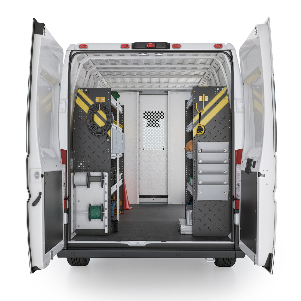 
                      
                        Electrician Van Shelving Package, RAM ProMaster, 159” WB – RPL-11
                      
                    