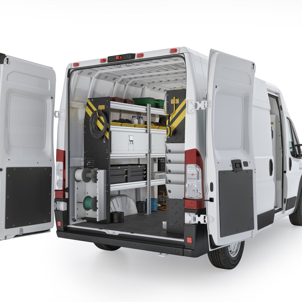 
                      
                        Electrician Van Shelving Package, RAM ProMaster, 159” WB – RPL-11
                      
                    