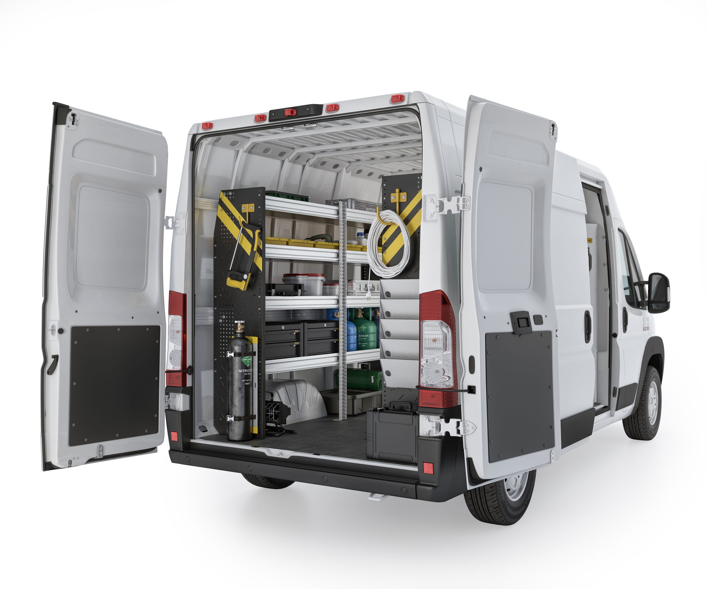 HVAC Van Shelving Package, RAM ProMaster, 159” WB – RPL-12