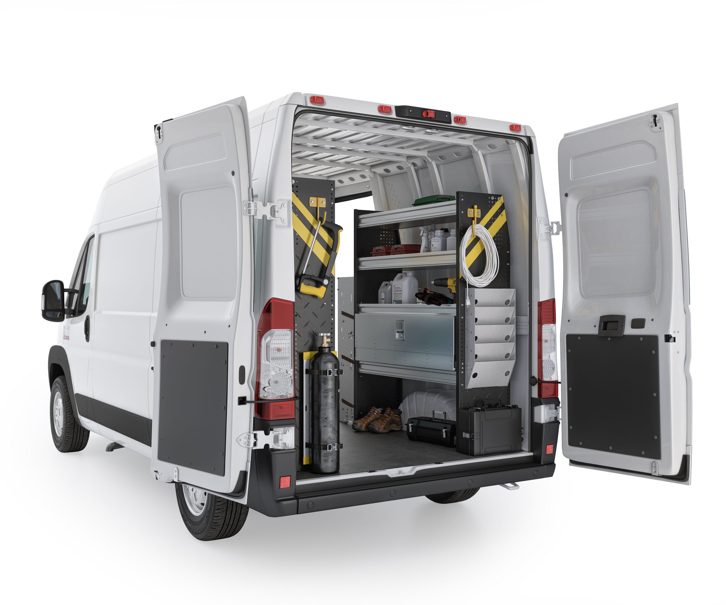 HVAC Van Shelving Package, RAM ProMaster, 159” WB – RPL-12