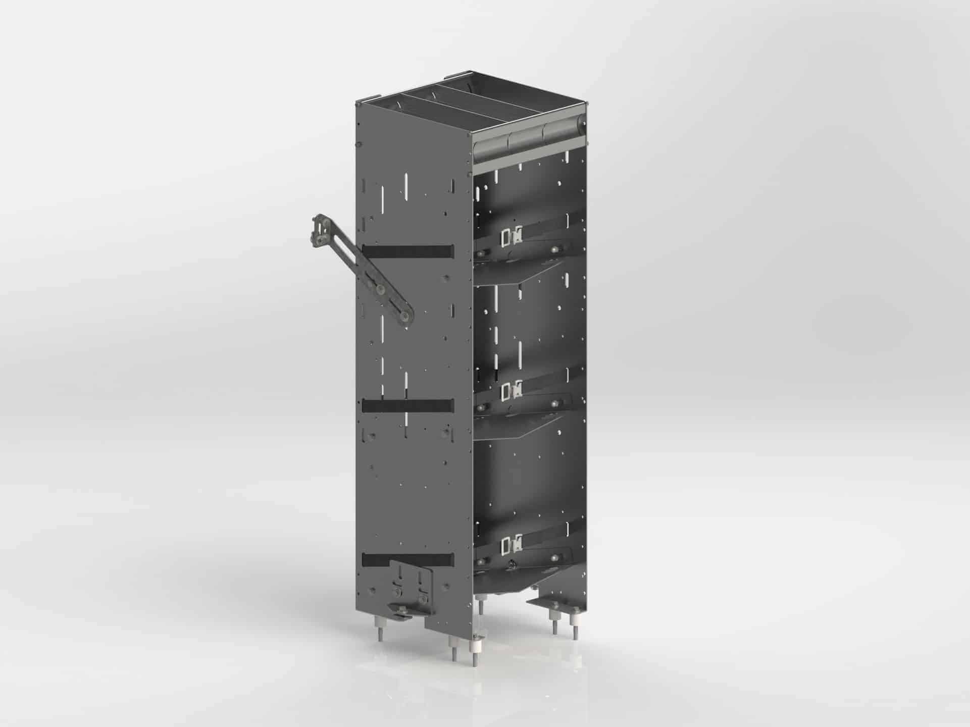 HVAC Van Shelving Package, Ford Transit Med Roof, 148” WB – FTM-12