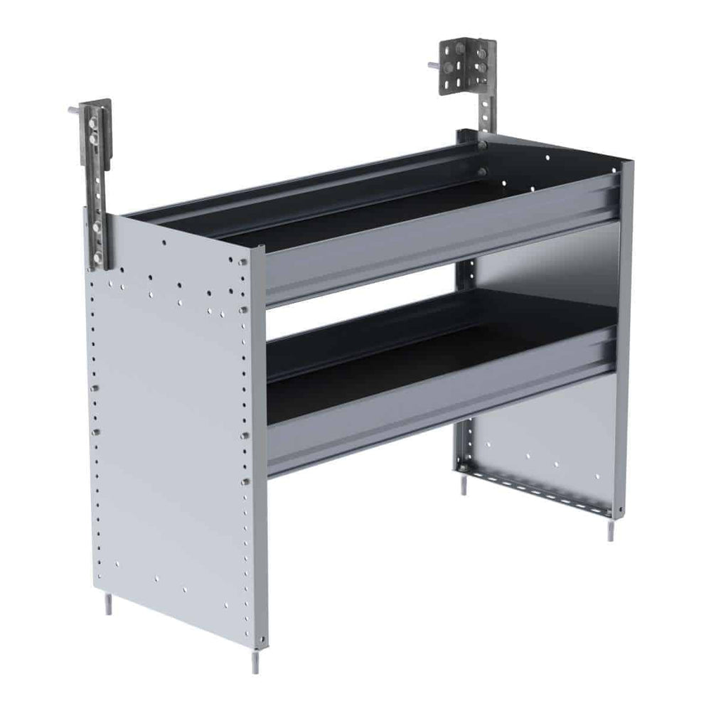 S2 Series Cargo Van Shelving, 36″ Wide, 2 Trays – S2-RA36-2