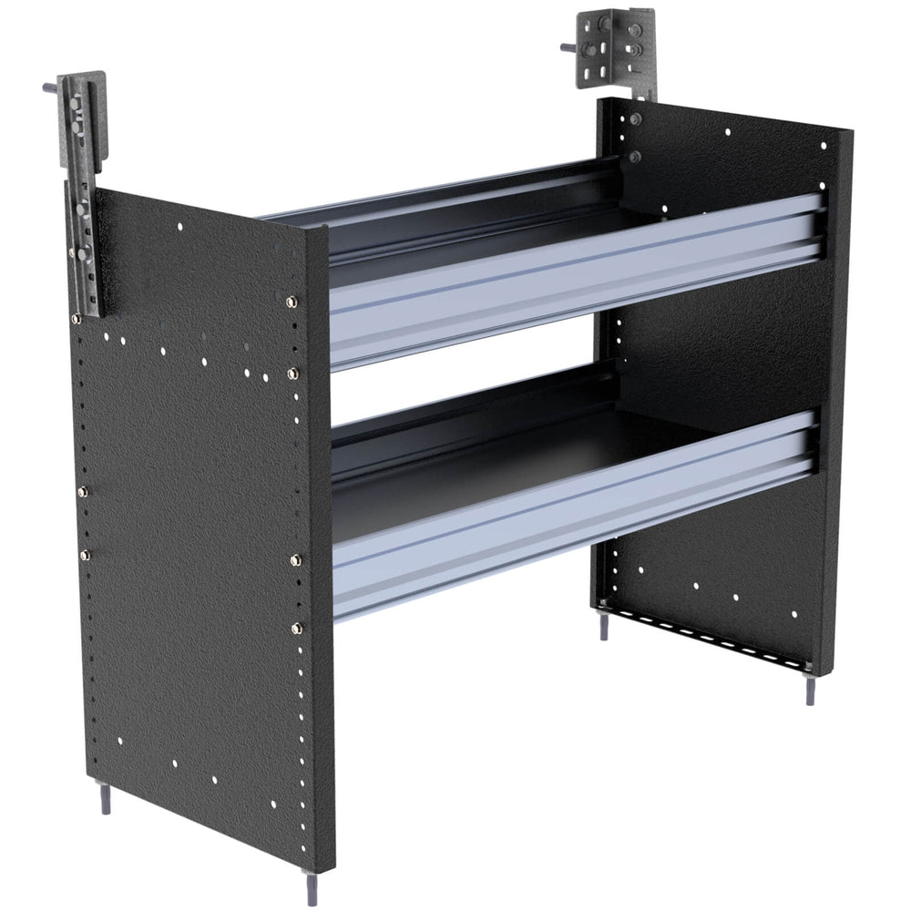 S2 Series Cargo Van Shelving, 36″ Wide, 2 Trays – S2-RS36-2