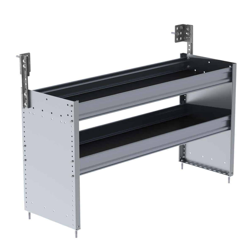 S2 Series Cargo Van Shelving, 48″ Wide, 2 Trays – S2-RA48-2
