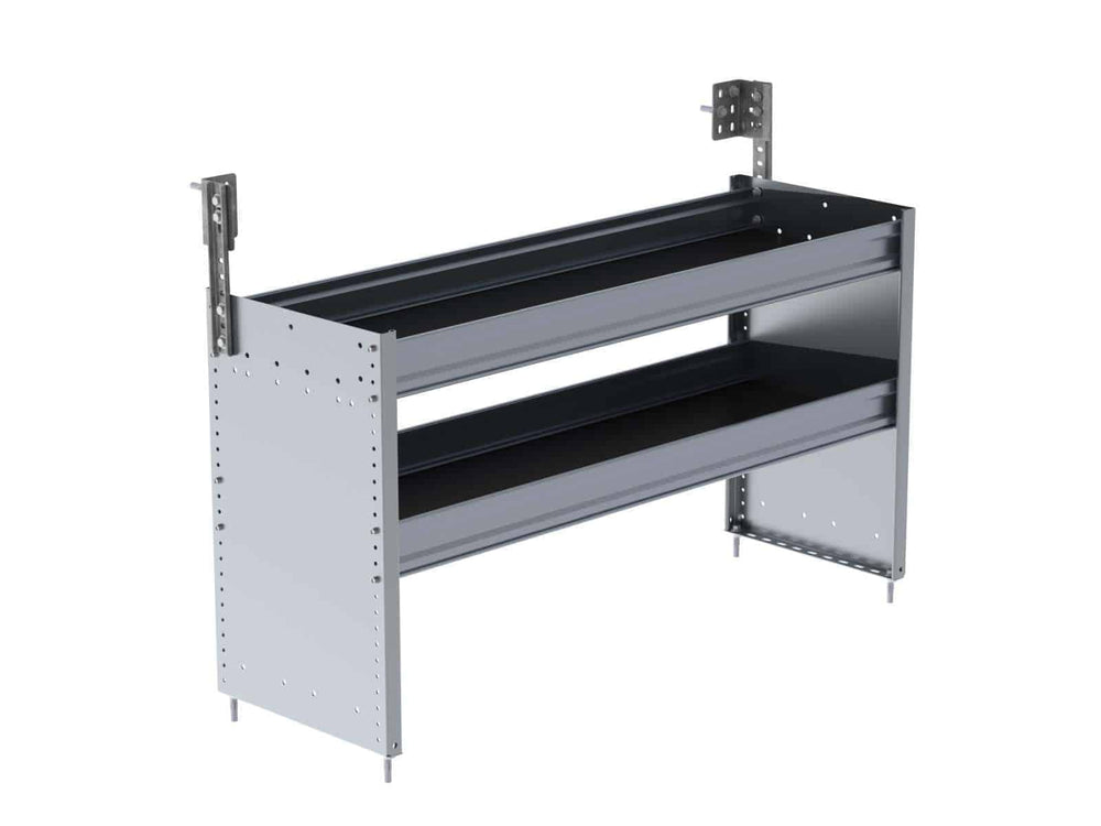 S2 Series Cargo Van Shelving, 48″ Wide, 2 Trays – S2-RA48-2