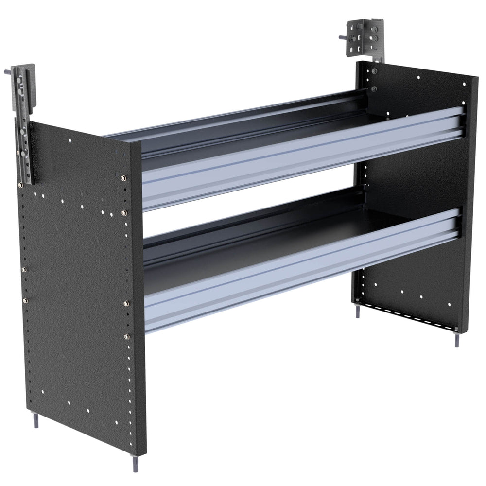 S2 Series Cargo Van Shelving, 48″ Wide, 2 Trays – S2-RS48-2