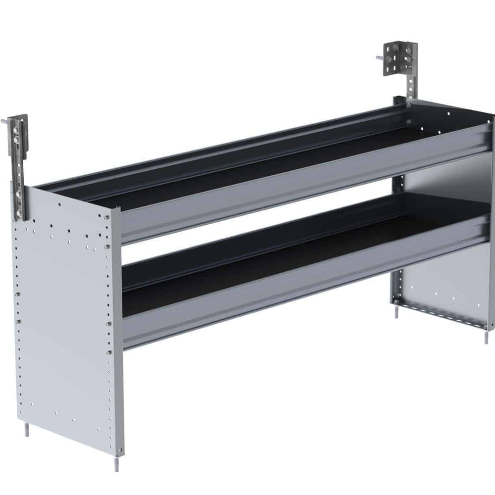 S2 Series Cargo Van Shelving, 60″ Wide, 2 Trays – S2-RA60-2