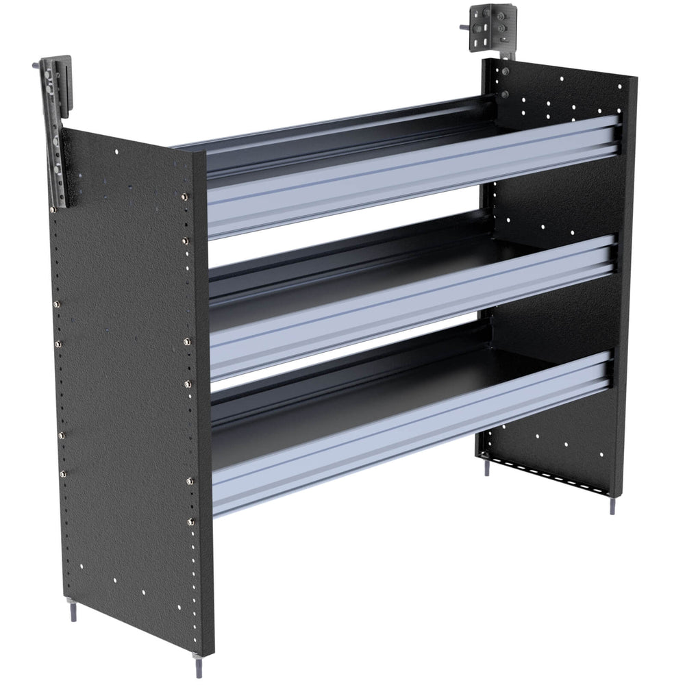 S3 Series Cargo Van Shelving, 48″ Wide, 3 Trays – S3-RS48-3
