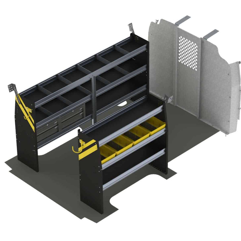 Mobile Service & Plumbing Van Shelving Package, Chevrolet Express, 135” WB – GSR-16