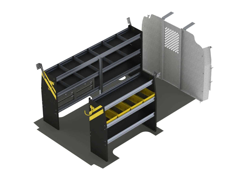 Mobile Service & Plumbing Van Shelving Package, Chevrolet Express, 135” WB – GSR-16