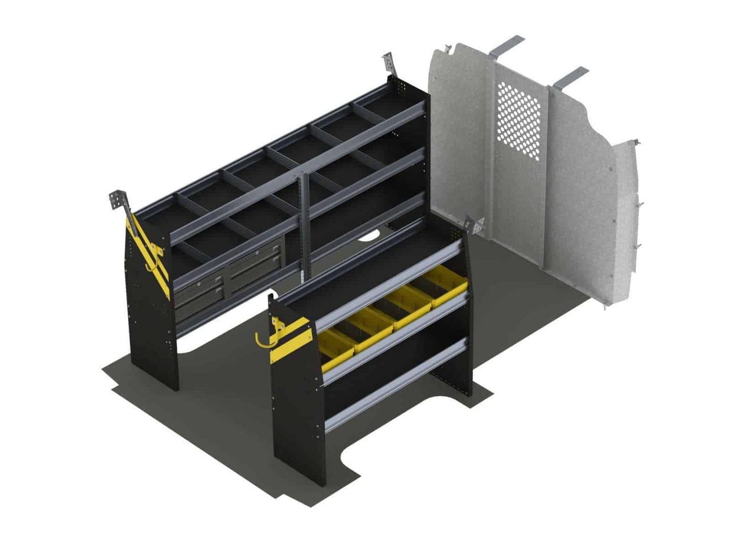 Mobile Service & Plumbing Van Shelving Package, Chevrolet Express, 135” WB – GSR-16