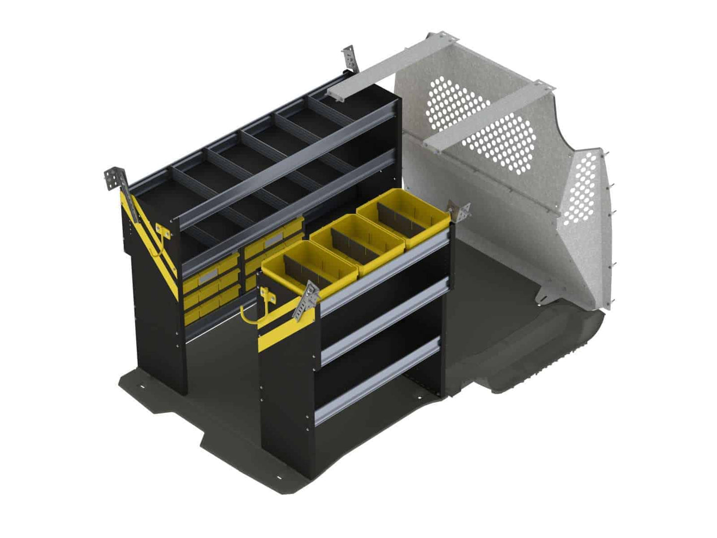 Mobile Service & Plumbing Van Shelving Package, Ford Transit Connect Long WB – TCL-16