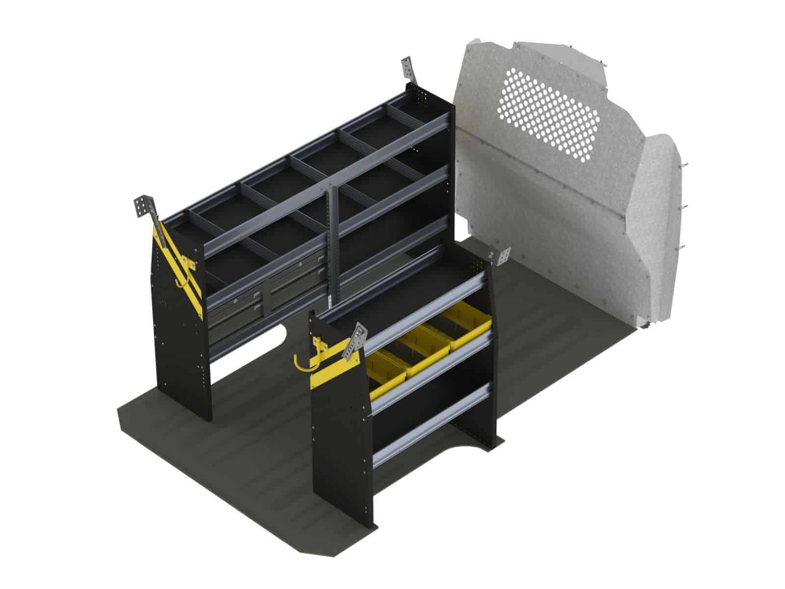 Mobile Service & Plumbing Van Shelving Package, Mercedes Metris All WB – MML-16