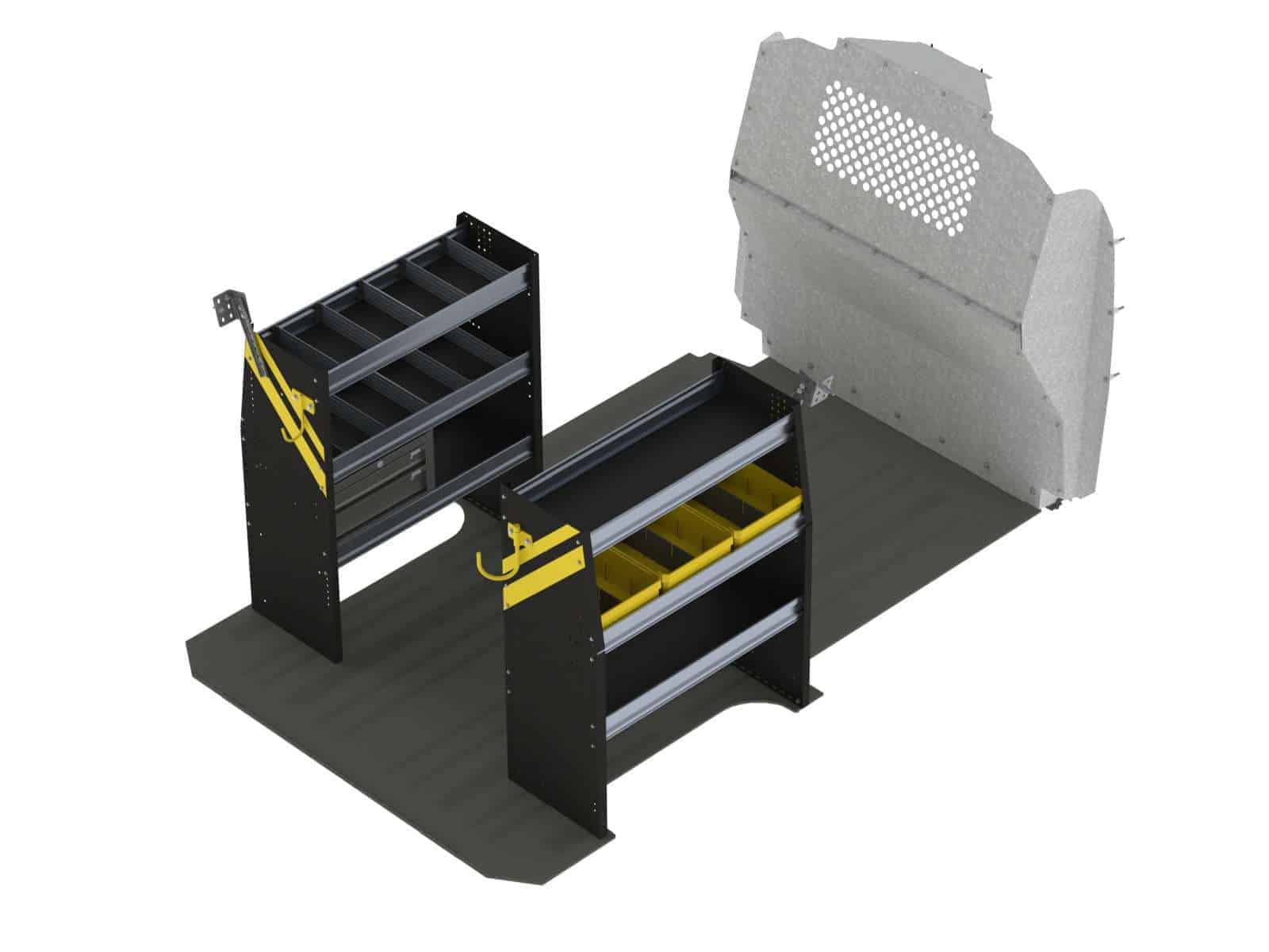 Mobile Service & Plumbing Van Shelving Package, Mercedes Metris All WB – MMR-16