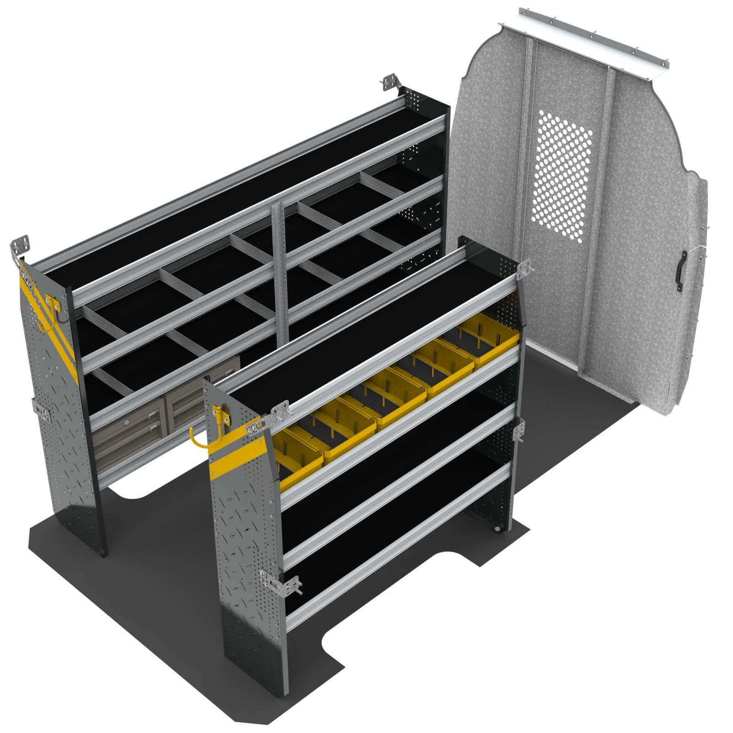 Mobile Service & Plumbing Van Shelving Package, Mercedes Sprinter, 144” WB – DHS-16