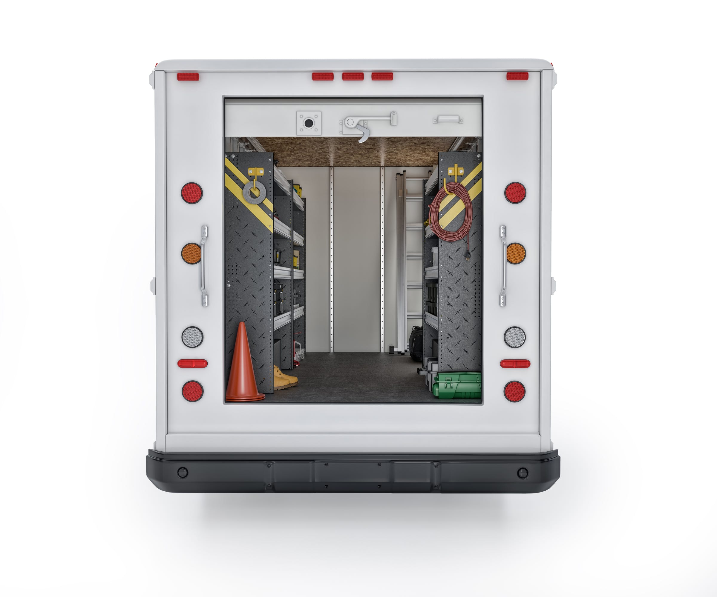 Mobile Service & Plumbing Van Shelving Package, 14′ Box Truck/Enclosed Trailer – BTL-16
