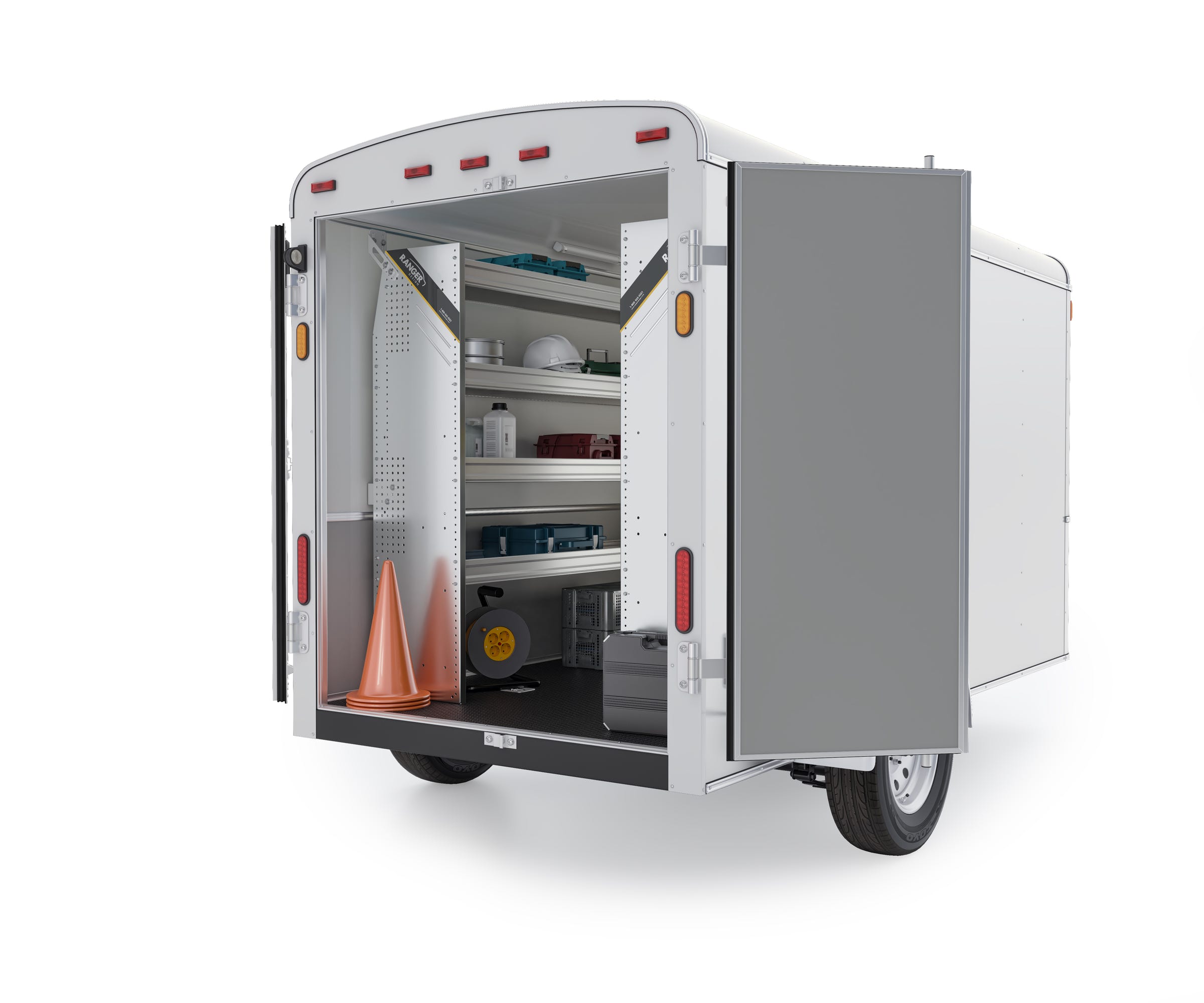 Aluminum Van Shelving Package, 14′ Box Truck/Enclosed Trailer – BTL-27