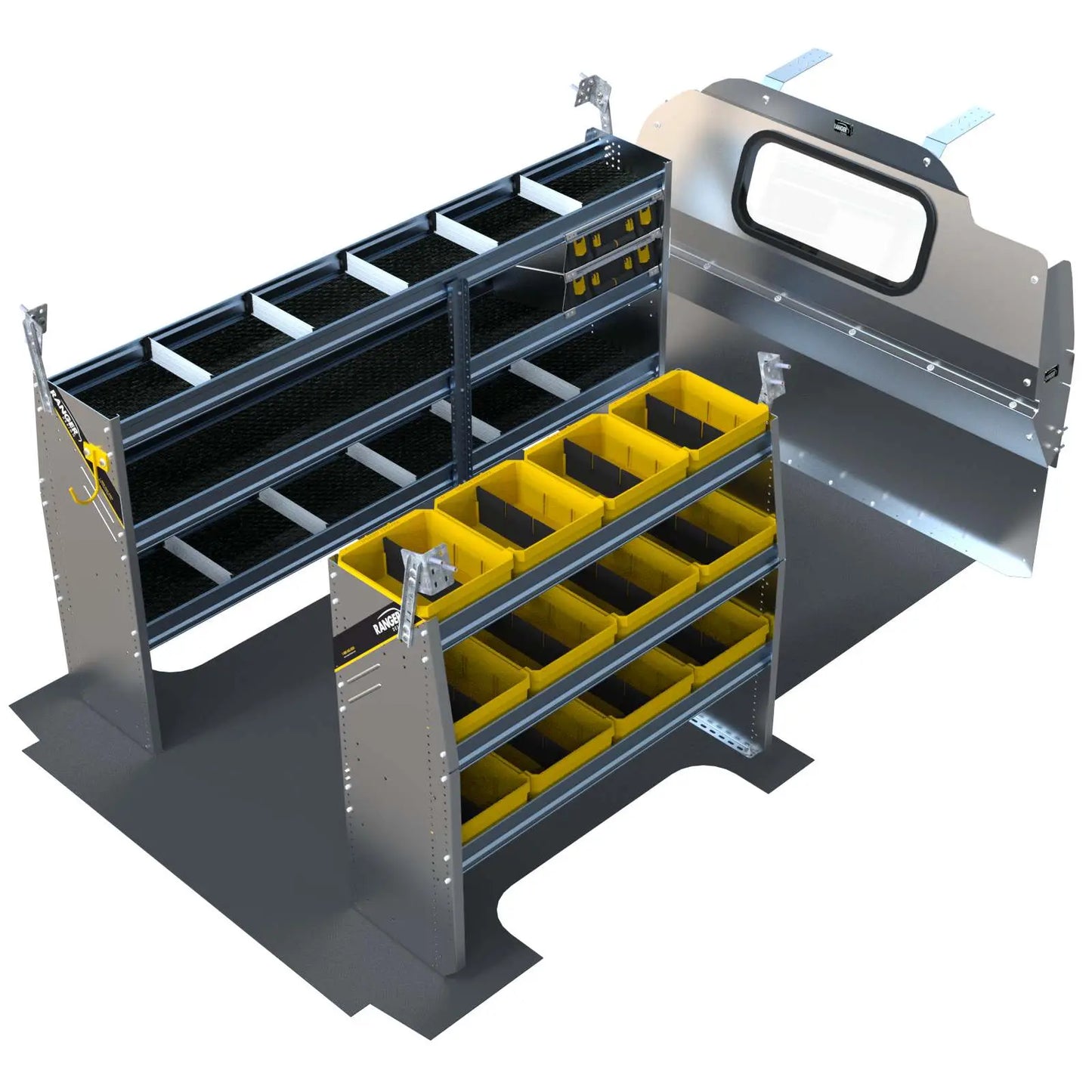 Aluminum Van Shelving Package, Chevrolet Express, 135” WB – GSR-27