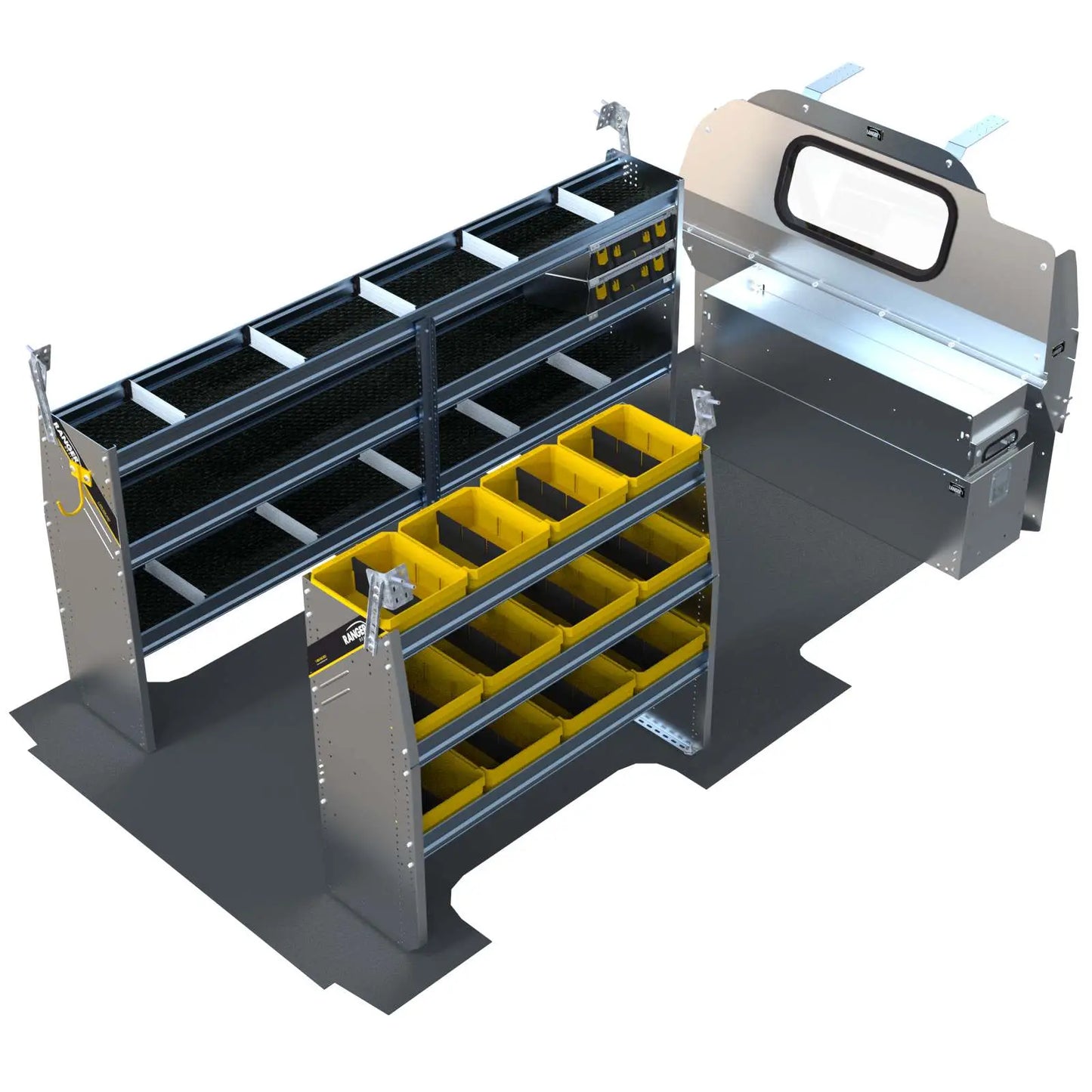 Aluminum Van Shelving Package, Chevrolet Express, 155” WB – GSL-27