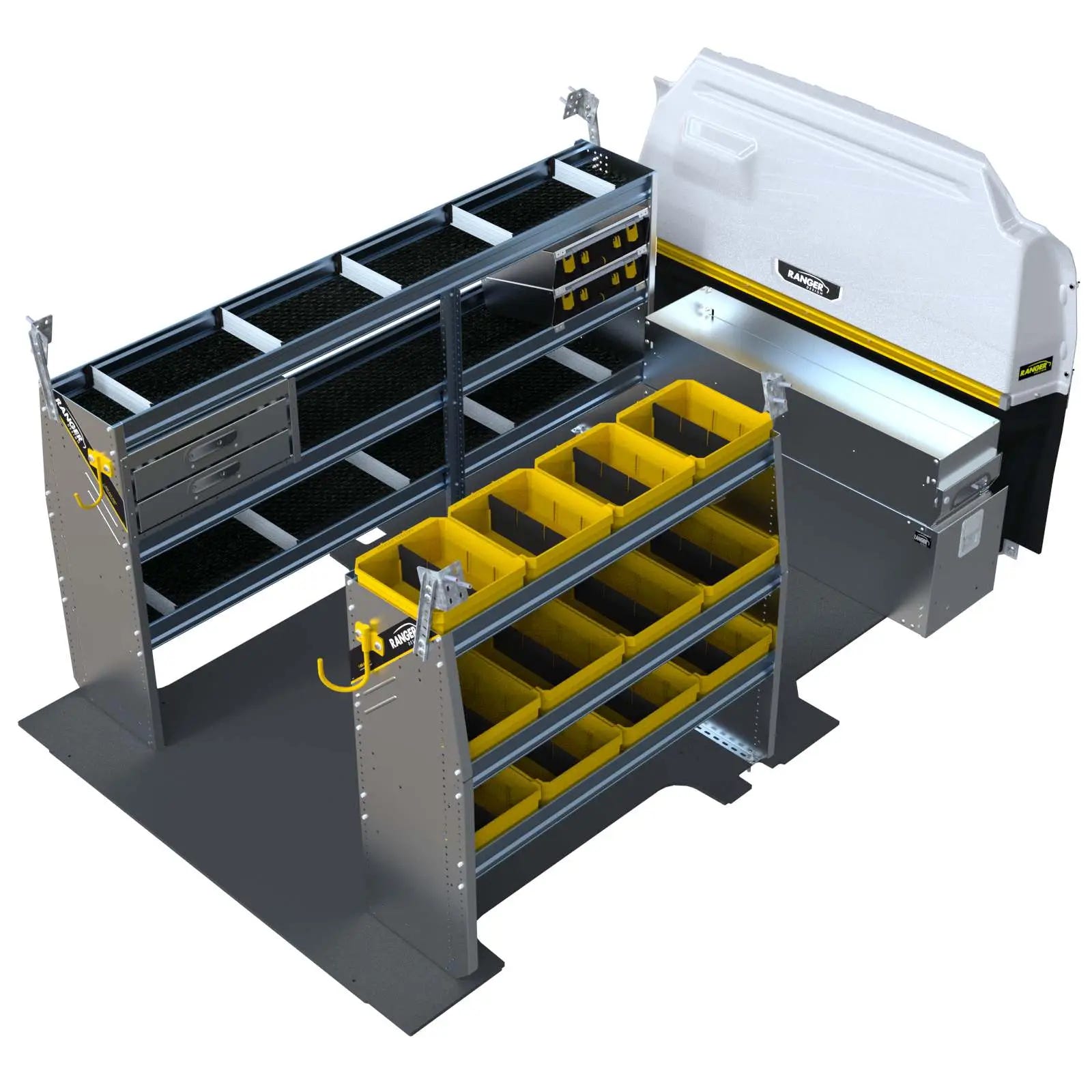 Aluminum Van Shelving Package, Ford Transit Low Roof 130", 148" WB – FTL-27