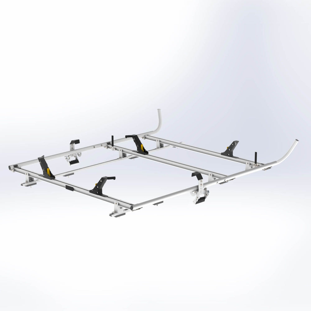 Double Clamp Ladder Rack For Ford Transit, LWB, 3 Bar System – 1630-FTL3