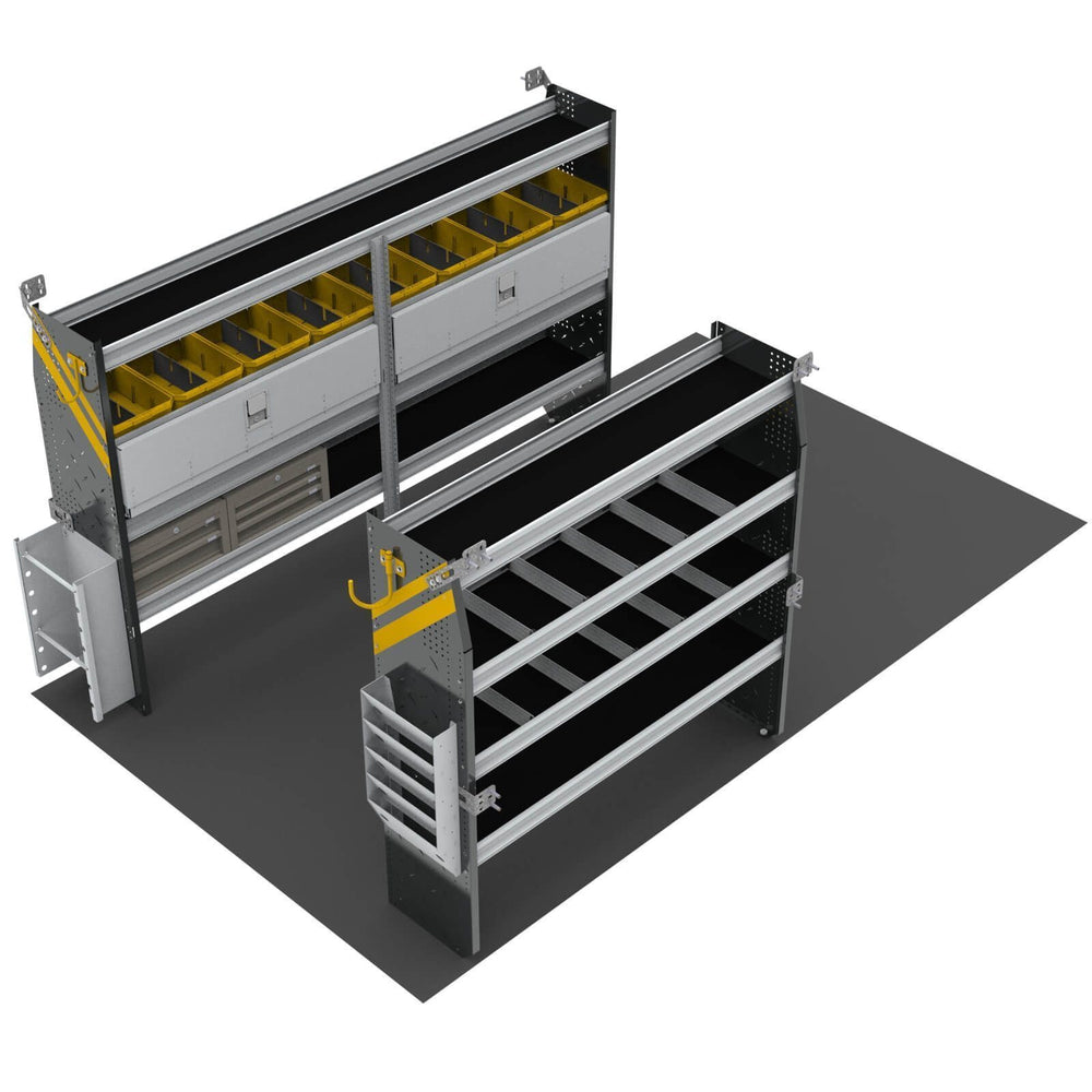 Electrician Van Shelving Package, 10′ Box Truck/Enclosed Trailer – BTS-11