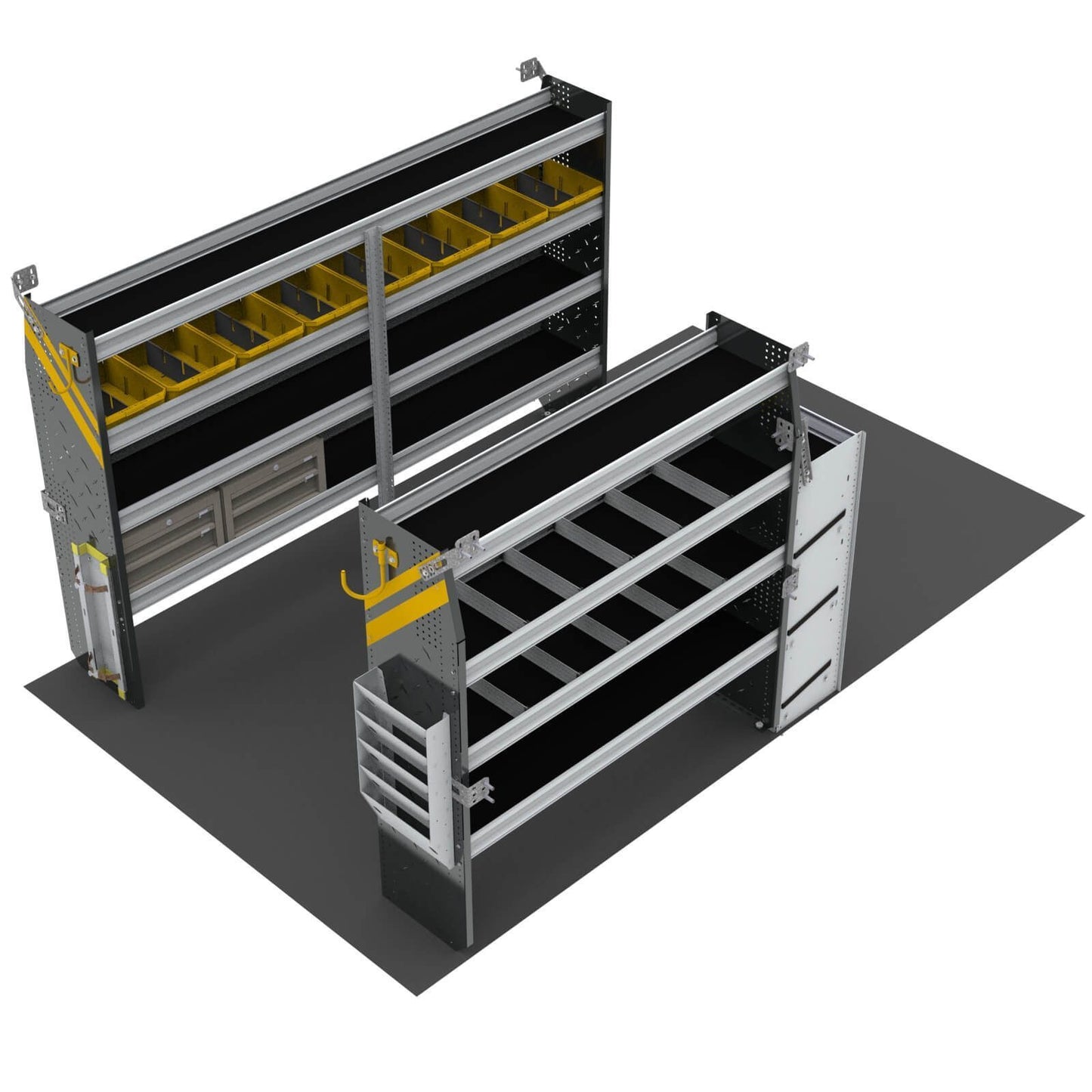 HVAC Van Shelving Package, 10′ Box Truck/Enclosed Trailer – BTS-12