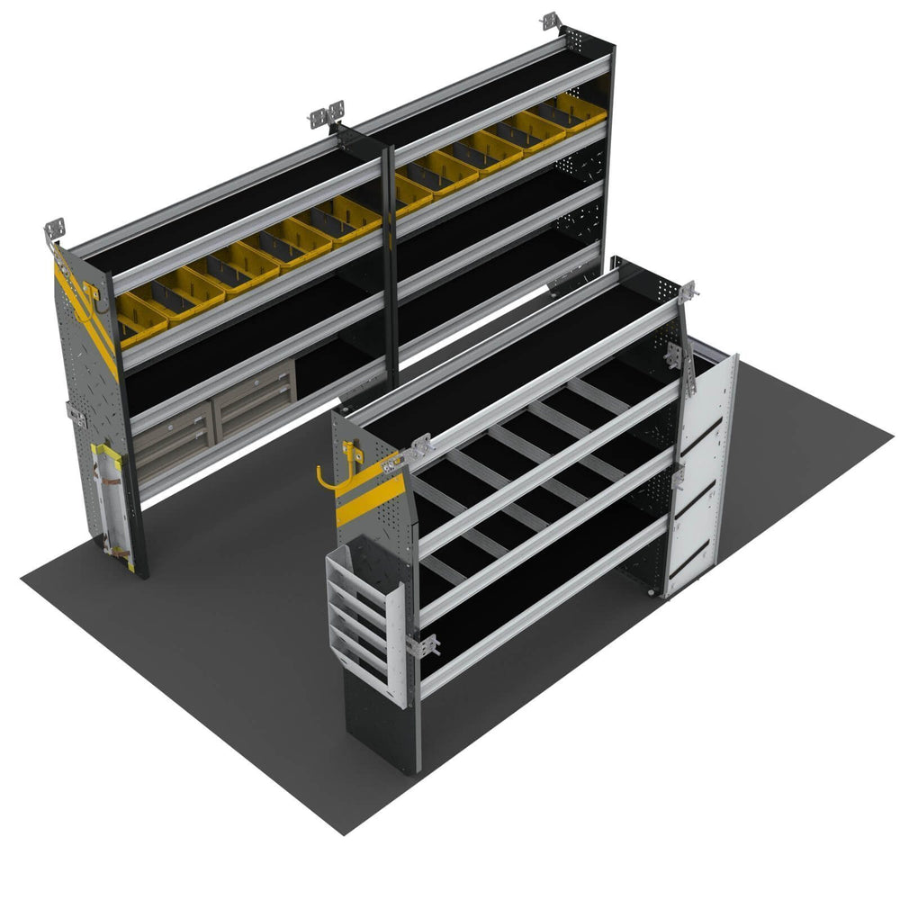 HVAC Van Shelving Package, 14′ Box Truck/Enclosed Trailer – BTL-12