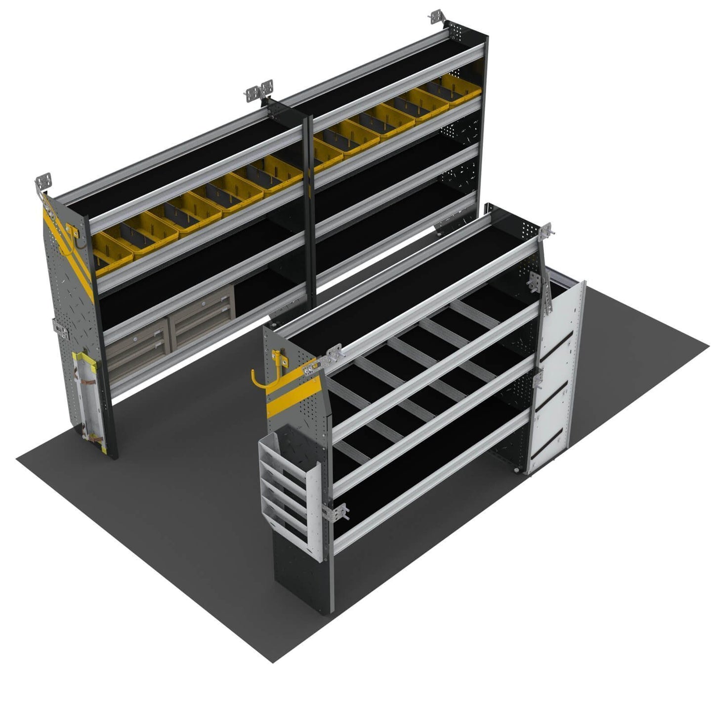 HVAC Van Shelving Package, 14′ Box Truck/Enclosed Trailer – BTL-12
