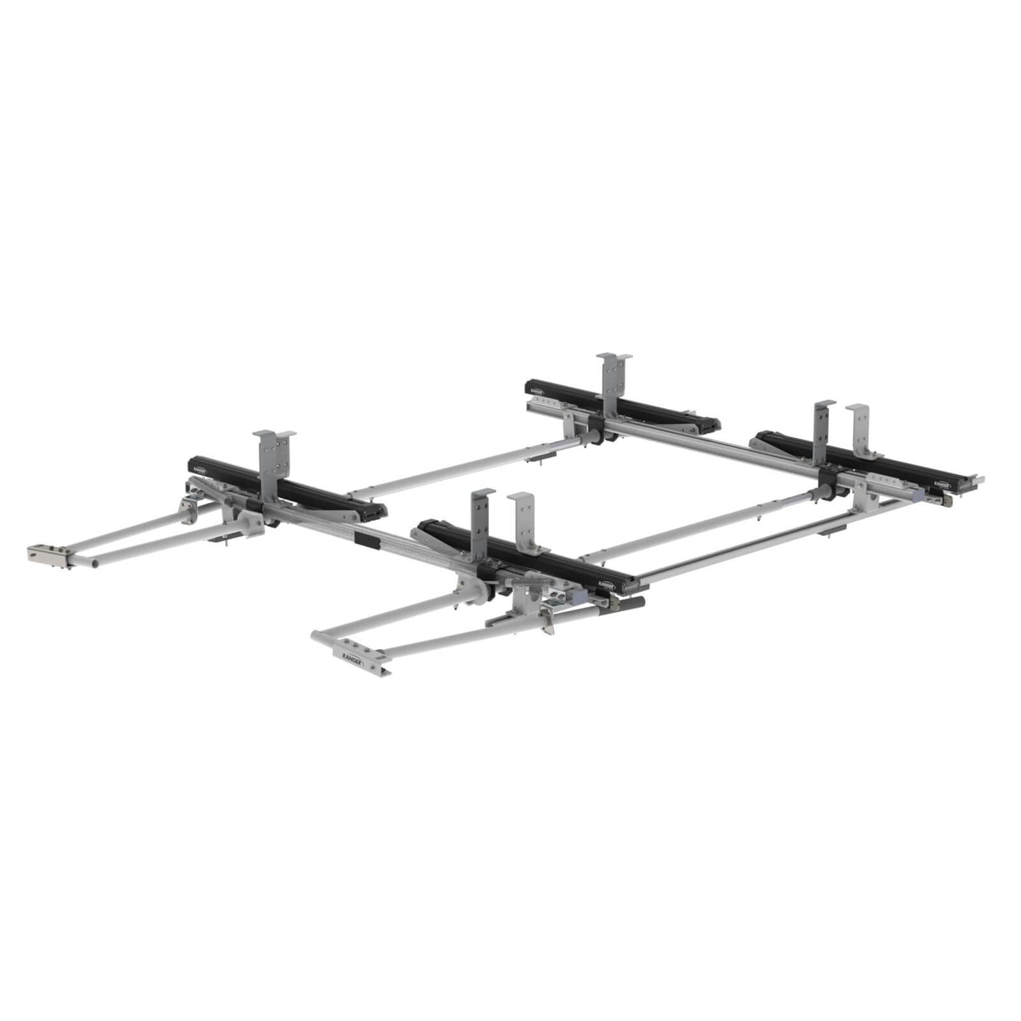 Max Rack Low Roof Drop Down Ladder Rack, Double Side, Ford Transit LR LWB – 1850-FTL